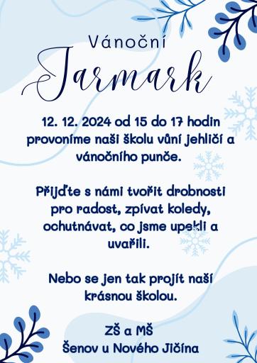 Pozvánka na "VÁNOČNÍ JARMARK"